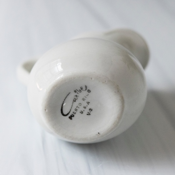 Caribe Puerto Rico white pitcher creamer vintage - Picture 6 of 6